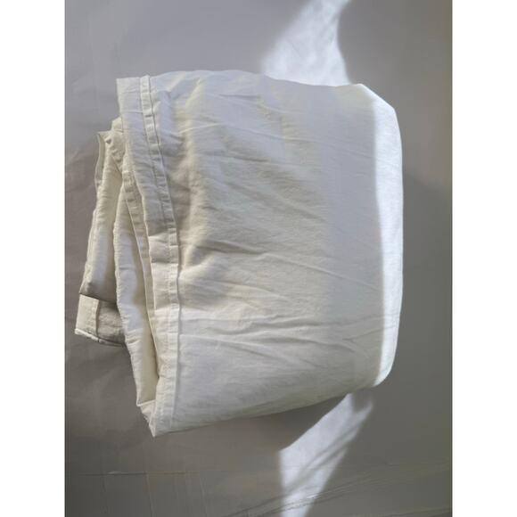 Pottery Barn White Duvet Cover 100% Cotton Full/Queen - Picture 2 of 9